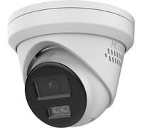 HiLook by Hikvision IPC-T280HA-LUF - Telecamera 4K 8MP, Turret, PoE, Smart Hybrid Light, IP67, rilevamento AI persone/veicoli, visione notturna 30 m, slot microSD 512 GB, per esterni, senza Wi-Fi