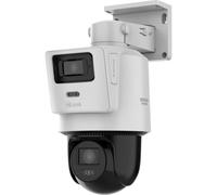 HiLook HIKVISION - Telecamera di sorveglianza per esterni, 4 MP, Smart Hybrid Light, LAN/PoE, cavo per telecamera esterna, sensore di movimento, visione notturna, slot per schede SD, doppia fotocamera