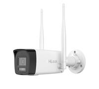 HiLook Telecamera di sorveglianza WLAN per esterni, 4 MP, fotocamera per esterni, con riconoscimento umano e veicolo, visione notturna, 30 m, audio a 2 vie, IPC-B140HA-LDF/W (2,8 mm) (B)