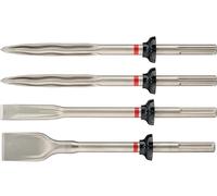 Hilti TE-YX SM/FM/SC 36 - Set di 4 scalpelli (2 a punta, 1 a punta stretta, 1 scalatura) SDS-max (TE-Y) autofilettanti per demolizione di calcestruzzo e muratura, dimensioni: lunghezza 360 mm