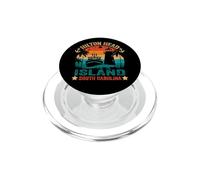 Hilton Head Island Carolina del Sud USA Retro Tramonto Harbor PopSockets PopGrip per MagSafe