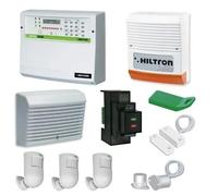 Hiltron Kit Antifurto Protec 8 Zone GSM sirena rivelatori lettori e chiavi