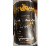 Himalaiano Shilajit 3000mg Oro Gummies,Fulvic Acido / Ginger / Ginseng N