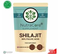 Himalaiano Shilajit 500mg Caps-100%Organico (50% Fulvic Acido) Puro