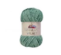 Himalaya 100 g Velvet Dolphin Wool, 40 Colours to Choose From, Chenille Knitting Yarn, Fluffy Yarn, Shiny Accessory, Clothing, Blankets (90054 turchese scuro)