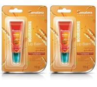 Himalaya Balsamo per labbra con olio di germe di grano e olio di semi di carota, 10 g, Confezione da 2, Nourishing 10g, Confezione singola