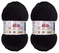 Himalaya Dolphin Baby filato 100% micropoliestere lotto di 2 gomitoli da 230 m, 2 x 100 g, super voluminoso: 6 filato di ciniglia baby (80311)