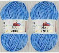 Himalaya Dolphin Baby Filato per lavori a maglia, 2 matasse, 2 matasse, 2 x 100 g, super ingombrante 80327.