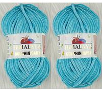 Himalaya Dolphin Baby Filato per lavori a maglia, 2 matasse, 2 matasse, 2 x 100 g, super ingombrante 80315