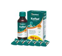 Himalaya Koflet Tosse 100ML X 2 Sciroppi 25% Miele con 6 Pastiglie Koflet Senza