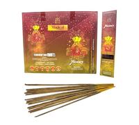 Himalaya Magical Combination Series - Money Drawing Bastoncini di incenso, 12 x 12 bastoncini | Cinnamon & Lemongrass | Relax, Meditazione, Spirituale con Kajal Sticker