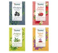 Himalaya Maschere per viso Discovery Collection, confezione da 4 maschere monouso in cotone, con acido ialuronico per un'idratazione intensa, confezione da 4 pezzi