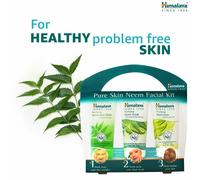 Himalaya Pure Skin Neem Facial Kit -Facewash + Scrub + Face Pack -50g...