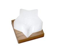 Himalaya Salt Dreams Beleuchteter Salzkristall Lampada di Sale a LED a Forma di Stella, Linea Bianca, Cristallo dal Punjab/Pakistan, ca. 9 x 9 x 6 cm, 2 unità