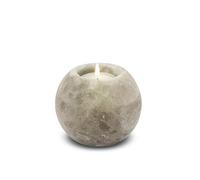 Himalaya Salt Dreams Sale Cristallo portacandela Rotondo, Grey Line, Cristallo di Sale, Grigio, 9 x 9 x 8 cm