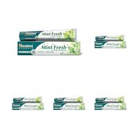 Himalaya Since 1930 Mint Fresh Gel Toothpaste with Miswak and Indian Dill, Refreshing Taste, Healthy Protected Gums and Fresh Breath, Complete Oral Hygiene, Fluoride-free, 75 ml (Confezione da 5)