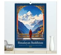 Himalayan Buddhism (High Quality Premium Wall Calendar 2027 DIN A2 portrait),CALVENDO 12 Month Wall Calendar: A fascinating journey through the ... and the timeless silence of the Himalayas.