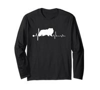 Himalayan Cat Heartbeat Funny Kitten for Cats Lovers Maglia a Manica