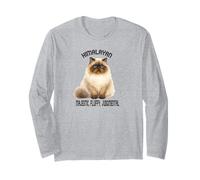 Himalayan Cat Majestic Fluffy Judgmental Pet Citazione Maglia a Manica