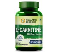 Himalayan Organics L Carnitina 2000 mg brucia grassi ed energia 120 compresse