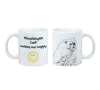 Himalayano tazza con un gatto Mi rende felice Art-Dog