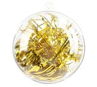 himaly 20 Pezzi Palline Decorative da 8 cm riempibile per Fai da Te in Acrilico Trasparente per Matrimoni, Natale, Capodanno, Regali, Decorazione Domestica, Clear, 8 cm