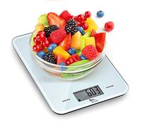 himaly Bilancia da Cucina, 10Kg / 1g Bilancia Elettronica Digitale Alta Precisione Misurazione Display LED Multifunzione da Cucina e Acciaio Inossidabile Usato Come Sveglia