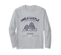 Himeji Castle Giappone Coordinate GPS Bandiera Giapponese Maglia a Manica