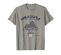 Himeji Castle Giappone Coordinate GPS Bandiera Giapponese Maglietta