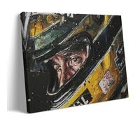 HIMGZXGWQ Ayrton Senna Fanart, poster decorativo da parete, per soggiorno, camera da letto, decorazione moderna per camera da letto, 40 x 60 cm