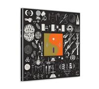 HIMGZXGWQ Bon Iver Art, poster decorativo da parete, per camera da letto, per camera da letto, 50 x 50 cm