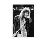 HIMGZXGWQ Bon Jovi Black and White - Poster decorativo da parete, per camera da letto, per camera da letto, 30 x 45 cm
