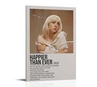 HIMGZXGWQ Happier Than Ever 2021 - Poster decorativo da parete, per soggiorno, camera da letto, decorazione moderna per camera da letto, 30 x 45 cm