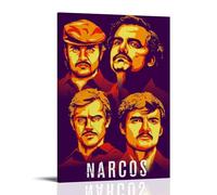 HIMGZXGWQ Narcos Classic TV Series - Poster decorativo da parete, per soggiorno, camera da letto, decorazione moderna per camera da letto, 30 x 45 cm