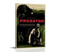 HIMGZXGWQ Predator-ArnoldSchwarzenegger Poster decorativo da parete, per soggiorno, camera da letto, decorazione da parete, per camera da letto, 30 x 45 cm