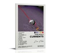 HIMGZXGWQ Tame Impala Currents, poster decorativo da parete, per soggiorno, camera da letto, decorazione moderna per camera da letto, 60 x 90 cm