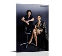 HIMGZXGWQ Timothée Chalamet Star, poster decorativo da parete, per soggiorno, camera da letto, decorazione moderna per camera da letto, 20 x 30 pollici (50 x 75 cm)
