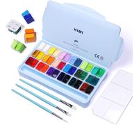 HIMI - Set Di Pittura Gouache, 36 Colori X 12 Ml, Design a Doppio Contenitore Di