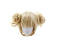 Himiko Toga - Parrucca corta bionda My Hero Academia, per cosplay e giochi di ruolo, resistente al calore, per Halloween, feste
