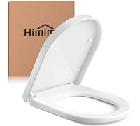 Himimi Tavoletta WC Universale Forma D con Chiusura Ammortizzata e Sgancio