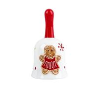 Himissy Campana di Natale di Porcellana, Campanella a Mano Natale, Campana a Mano in Ceramica Decorativa, Campanello da Tavolo delle Feste per Eventi Di Nozze, Cene, Scuola, Hotel