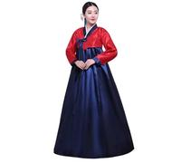HIMKSRE Costume coreano Hanboks da donna tradizionale elegante abito formale lungo abito da festa di nozze coreano(L)