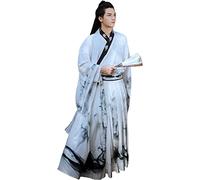 HIMKSRE Costume tradizionale cinese antico retrò da donna, abito Hanfu, abito Tang, gonna da donna, kimono da Kung Fu for cosplay(E-man,3XL)