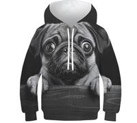 HIMKSRE Felpa con Cappuccio Future Cars con Stampa 3D for Ragazzi e Ragazze, Pullover, Felpe con Cappuccio e Tasche(Style-15,140)