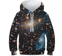 HIMKSRE Felpa con Cappuccio Future Cars con Stampa 3D for Ragazzi e Ragazze, Pullover, Felpe con Cappuccio e Tasche(Style-7,140)