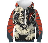 HIMKSRE Felpa con Cappuccio Future Cars con Stampa 3D for Ragazzi e Ragazze, Pullover, Felpe con Cappuccio e Tasche(Style-14,130)