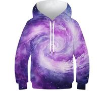 HIMKSRE Felpa con Cappuccio Future Cars con Stampa 3D for Ragazzi e Ragazze, Pullover, Felpe con Cappuccio e Tasche(Style-2,110)
