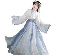 HIMKSRE Hanfu cinese tradizionale Cosplay fantasia abito fata costume vecchia canzone dinastia da ballo più dimensione XXL(PURPLE,XL)