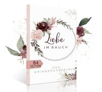 HIMMEL.HERZ.PAPIER® Diario di Gravidanza Amore Nella Pancia - Libro da Scrivere e Personalizzare - Regalo per Future Mamme