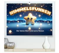 Himmelsfunken: Der kleine Stern und seine Reisen (hochwertiger Premium Wandkalender 2026 DIN A2 quer), Kunstdruck in Hochglanz: Sternenzauber fürs ganze Jahr.